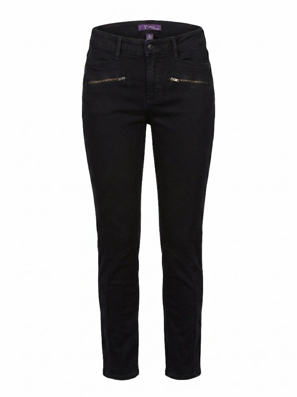NYDJ | Black Super Skinny Jeans with Zipper Pocket Detailing - Size 6P